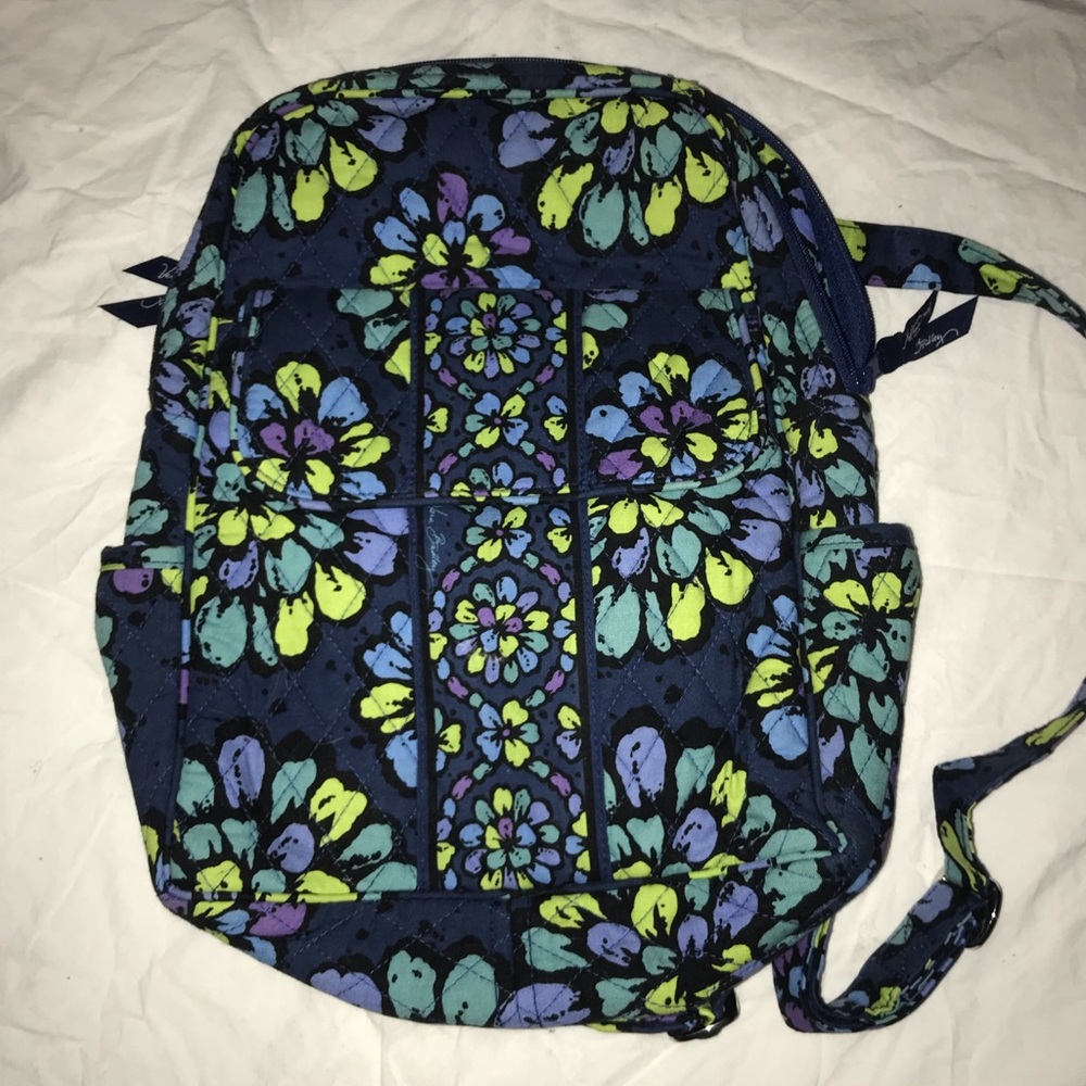 Vera Bradley small backpack indigo pop EUC